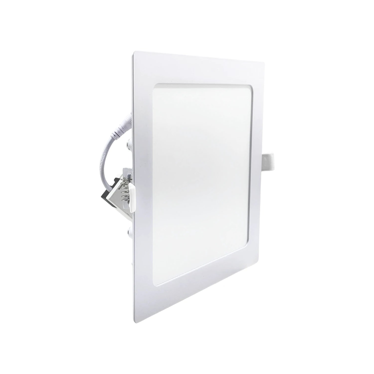 Panel LED cuadrado empotrable blanco de 15W para iluminación de techo falso