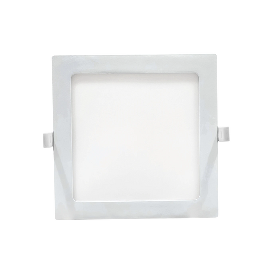 Panel LED cuadrado empotrable de luz blanca para techo falso, iluminación moderna para interiores.