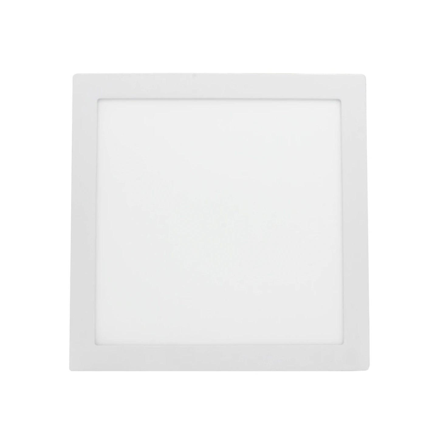 Lámpara panel LED empotrable cuadrada de 24W color blanco para iluminación moderna de techos.