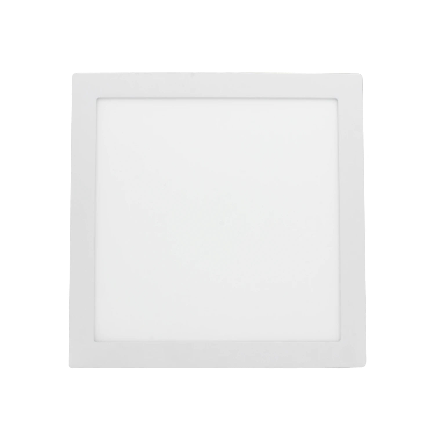 Lámpara panel LED empotrable cuadrada de 24W color blanco para iluminación moderna de techos.
