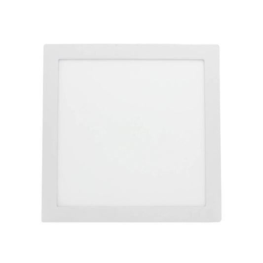 Lámpara panel LED empotrable cuadrada de 24W color blanco para iluminación moderna de techos.