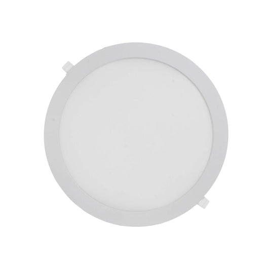 Panel LED redondo empotrable de 24W para iluminación de techo, color blanco