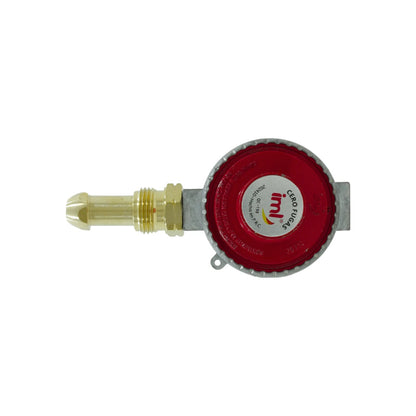Regulador de gas Iml alta presión rojo con punta, 20 PSI, CERO FUGAS para tanque de gas LP