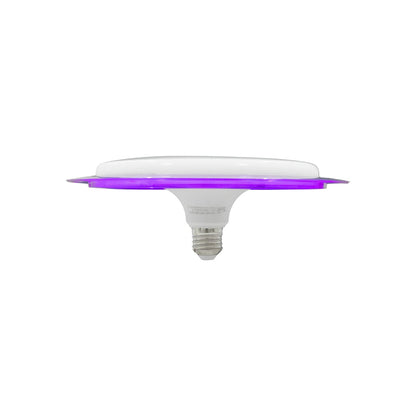 Lámpara LED-C40U ovni redonda de 8W con luz ultravioleta morada y base de rosca E27