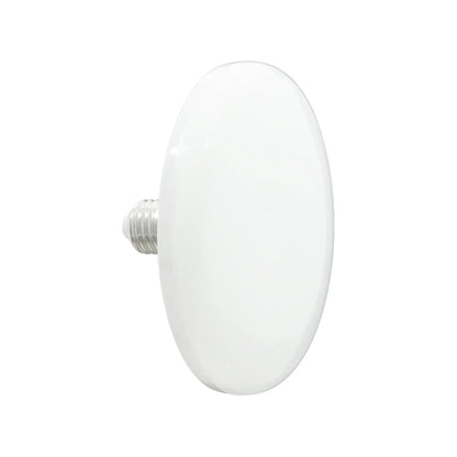 Lámpara LED blanca 50W tipo ovni con rosca, diseño plano ideal para iluminación eficiente