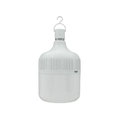 Lámpara recargable LED blanca tipo bulbo Orobar con gancho para emergencia LED-18EMP