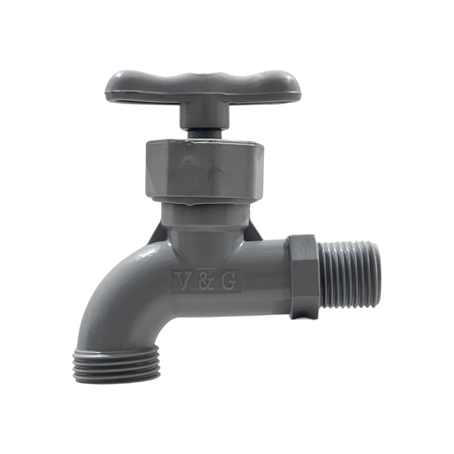 Llave de nariz con rosca plástico gris P-N1P