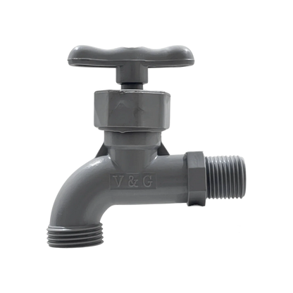 Llave de nariz con rosca plástico gris P-N1P