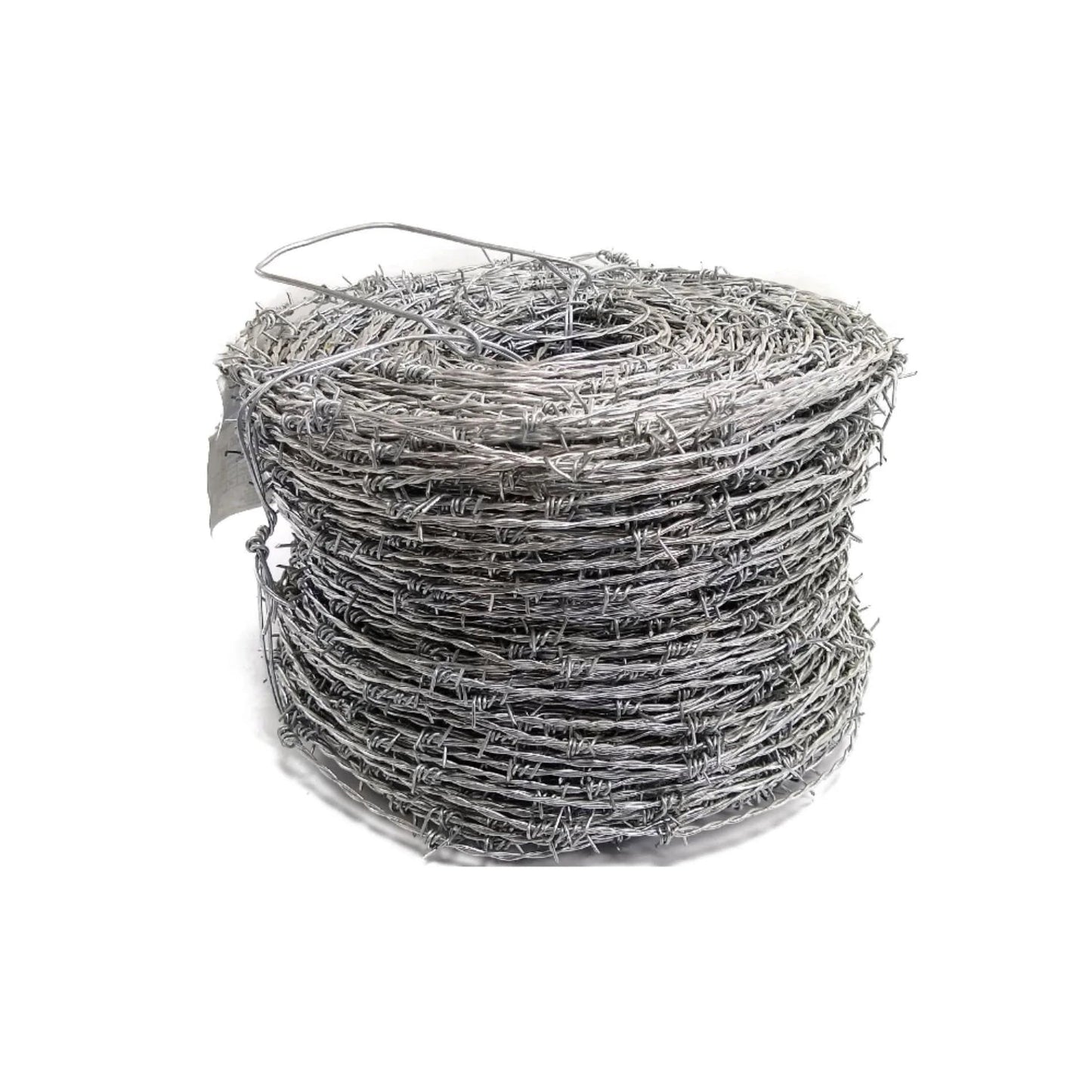 Rollo de alambre de púas galvanizado calibre 15.5 para cercas de seguridad y protección perimetral