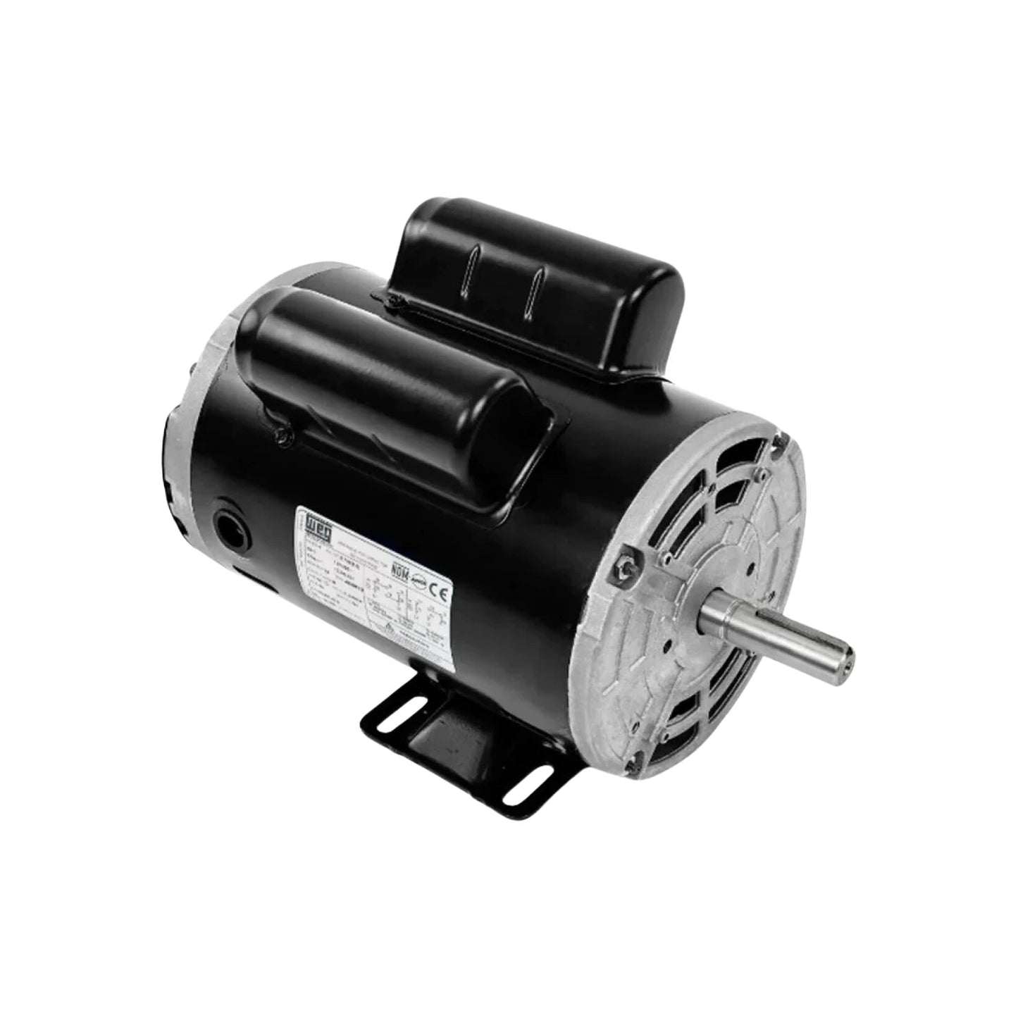 Motor eléctrico monofásico WEG 1 HP 4 polos negro con montaje de base