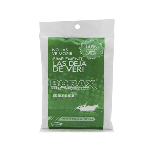Cucarachicida Bórax Cucarmex en polvo, ecológico y no tóxico para hogar, jardín y mascotas, efectivo 90 días, envase verde