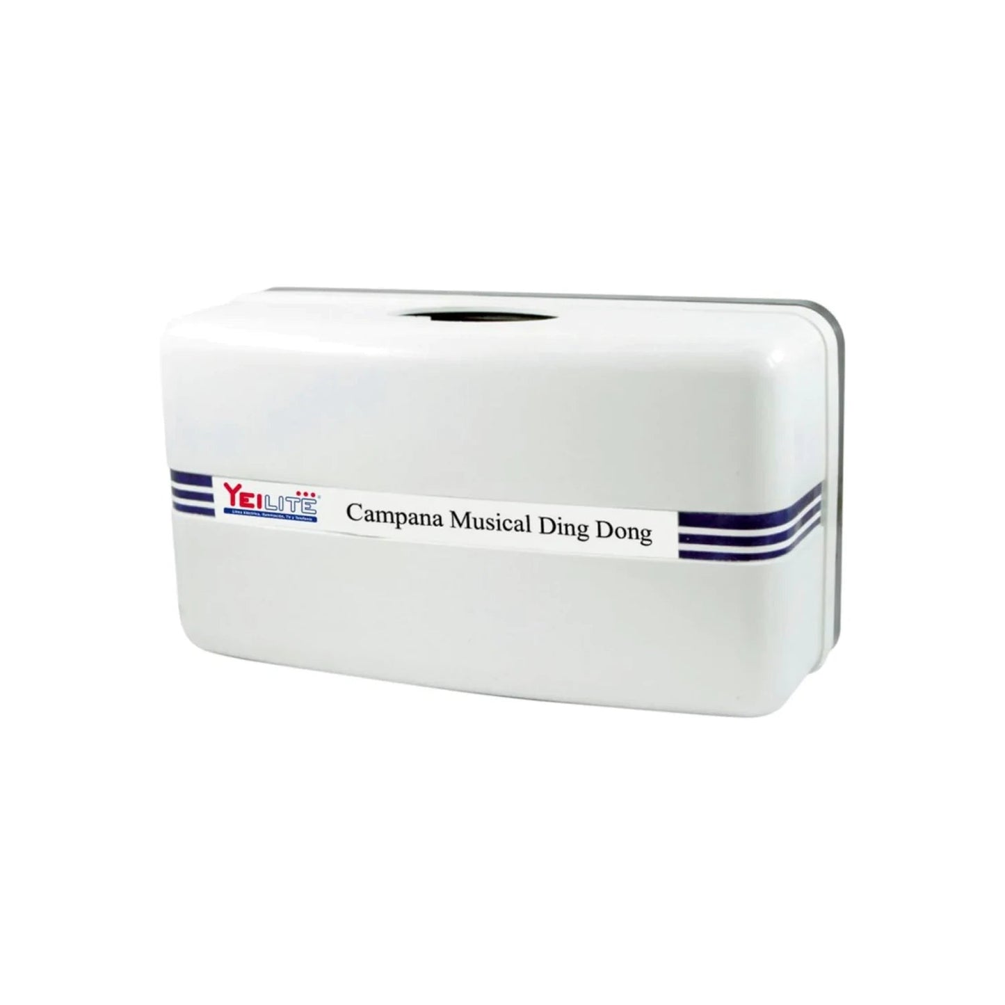 Timbre musical Yeilite Ding-Dong blanco para sistemas de aviso en puertas y entradas.
