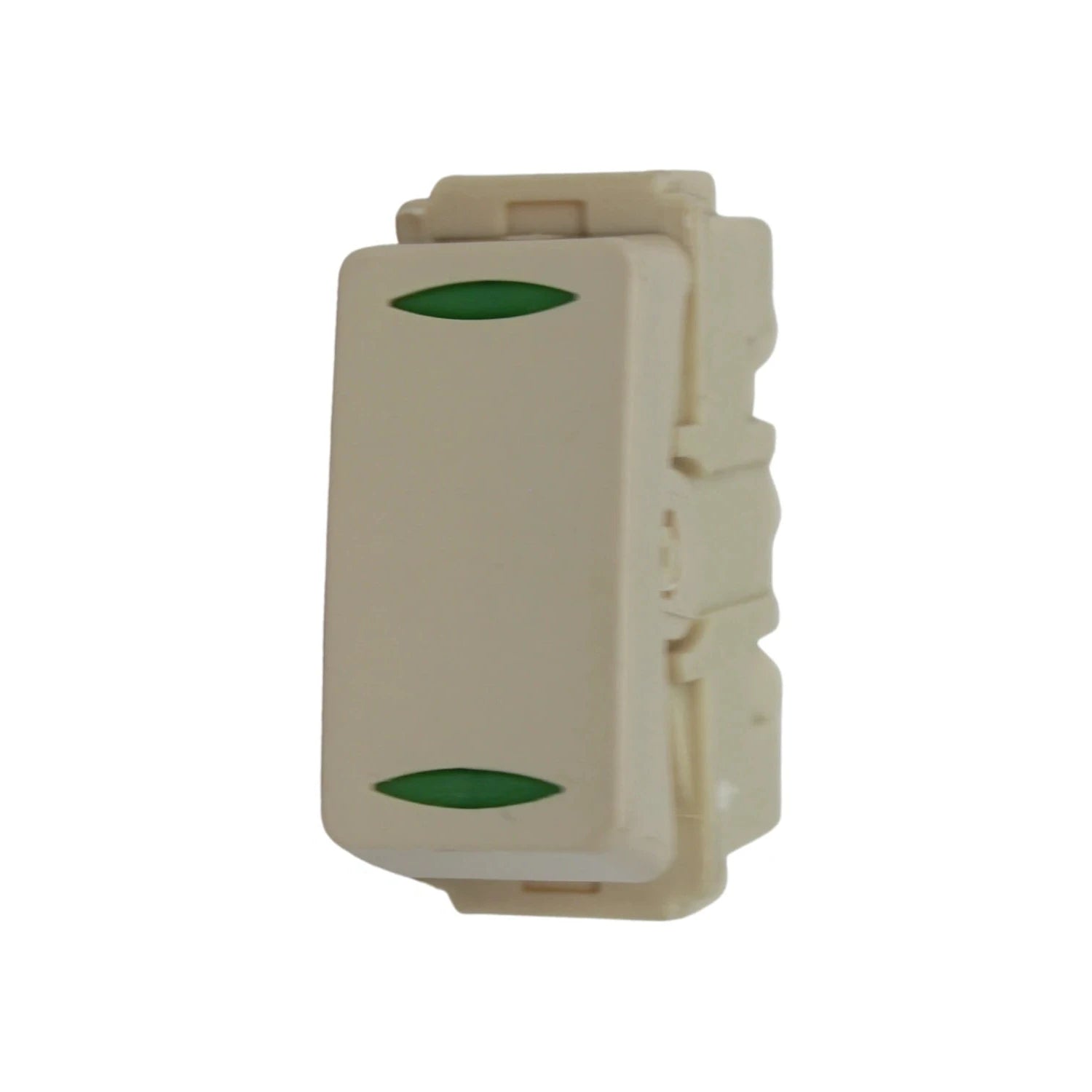 Apagador de escalera marfil modular con indicadores verdes