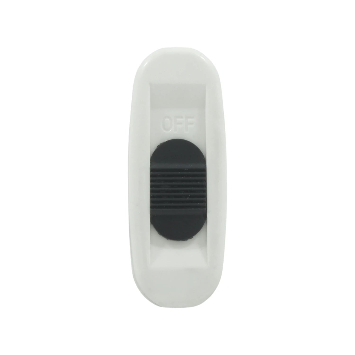 Apagador de paso eléctrico blanco con interruptor deslizante negro para encendido/apagado