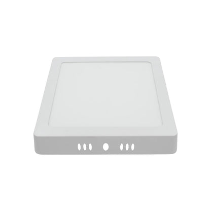 Lámpara panel LED cuadrada blanca de sobreponer para techo, iluminación interior moderna
