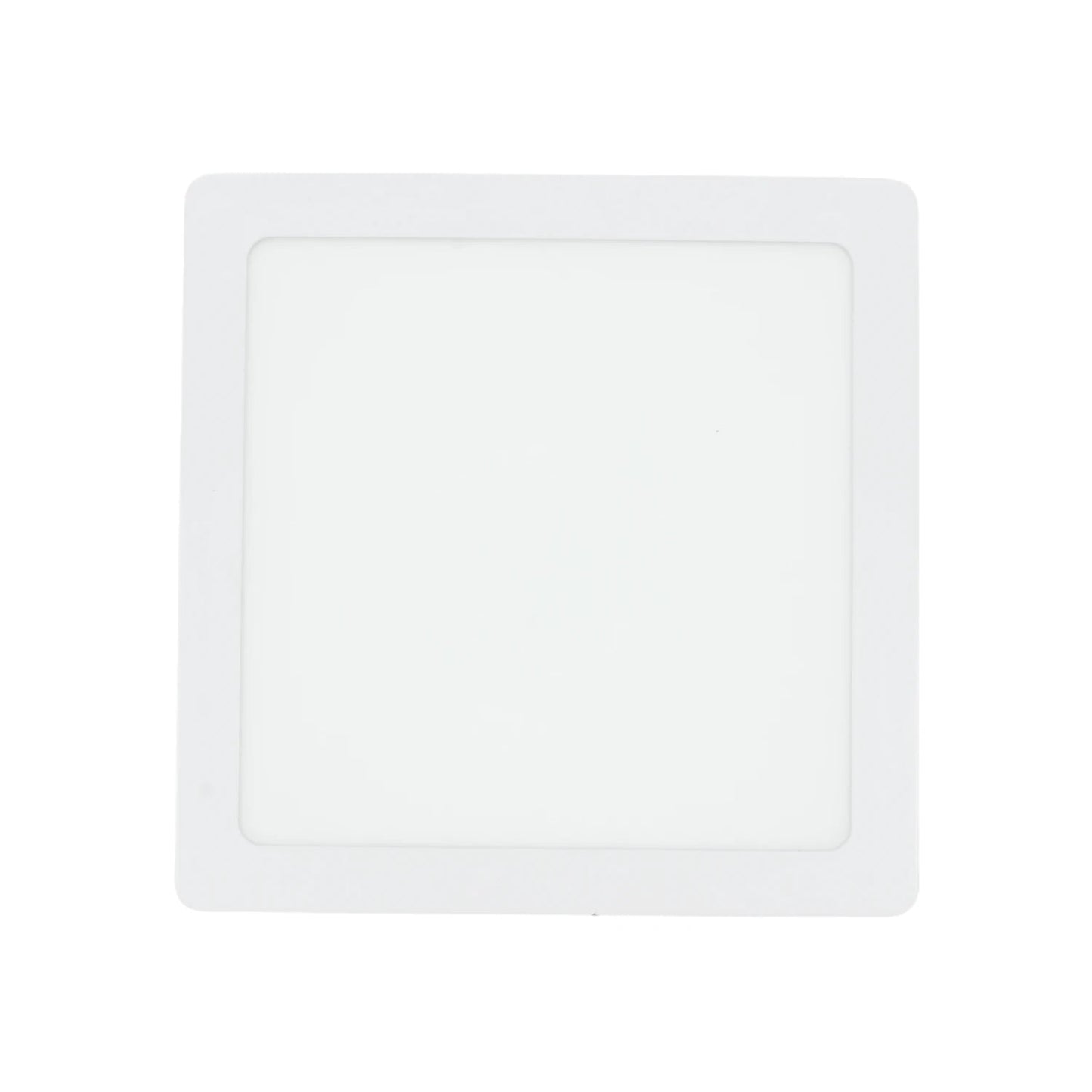 Lámpara panel LED cuadrada de 12W blanca para sobreponer, iluminación de techo eficiente