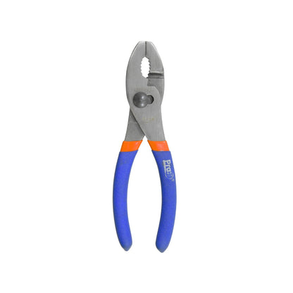 Pinza de chofer Prax 6 pulgadas con mango ergonómico azul y naranja, mordaza ajustable