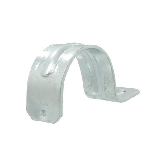 Abrazadera de uña galvanizada para sujeción de tuberías y conductos eléctricos