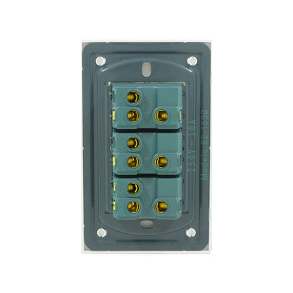 Placa 3 apagador escalera cristal Yeilite 921530 sicilia