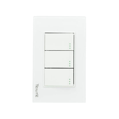Placa 3 apagador escalera cristal Yeilite 921530 sicilia