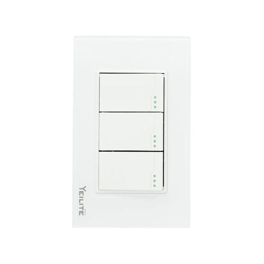 Placa 3 apagador escalera cristal Yeilite 921530 sicilia