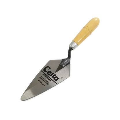 Cuchara de albañil Celta modelo 6 de acero con mango de madera para trabajos de construcción y aplicación de mezcla