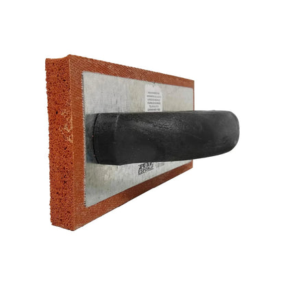 Llana de esponja para albañilería, 10mm de grosor, con mango de plástico negro para yeso y mortero