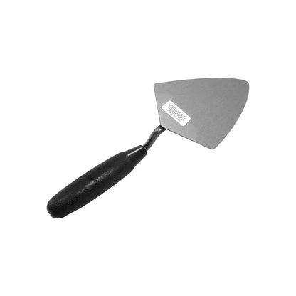 Cuchara de albañil 10" con mango de plástico negro, para construcción y mezcla