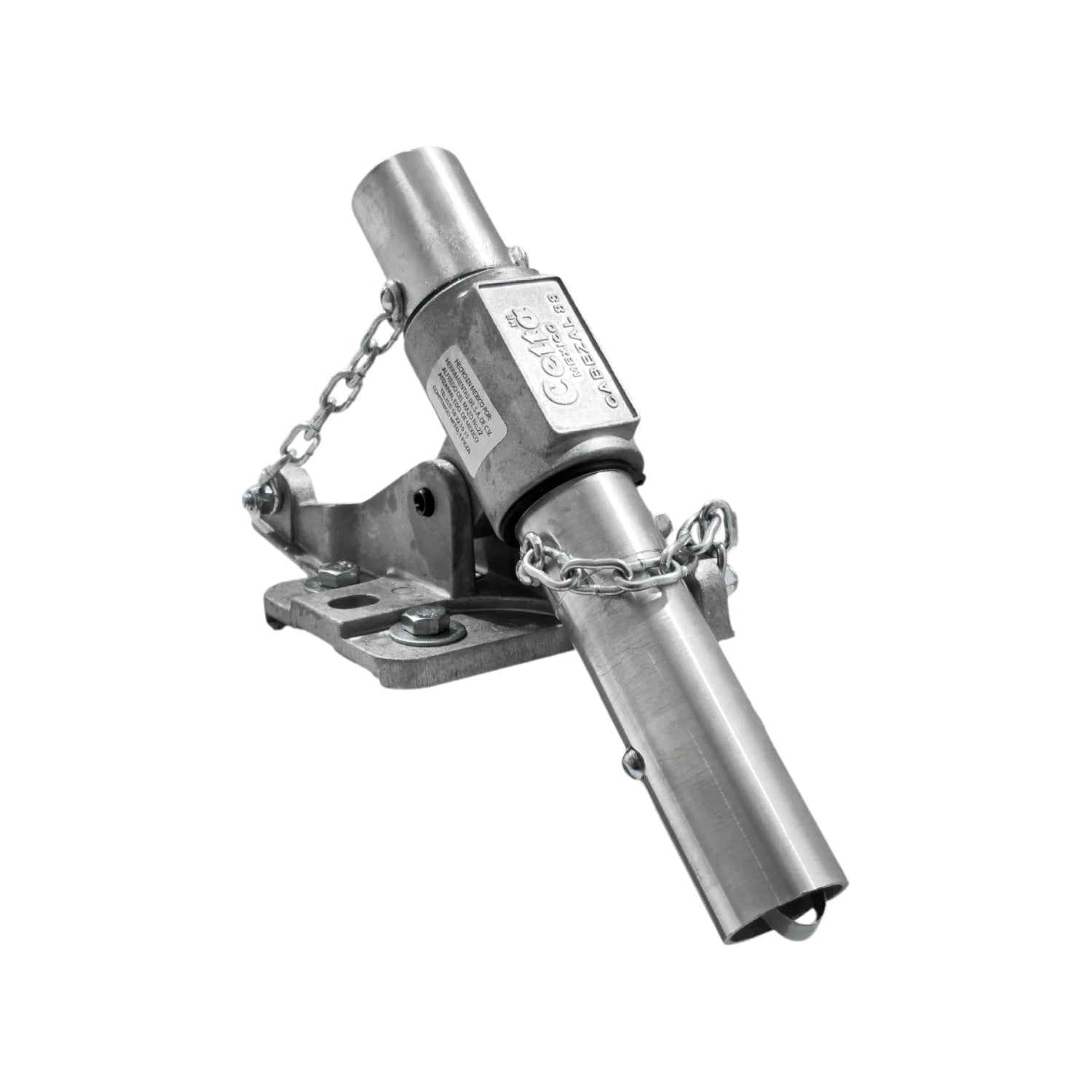 Cabezal articulado Celta de metal para llana 88, accesorio duradero de albañilería profesional en acabado plateado