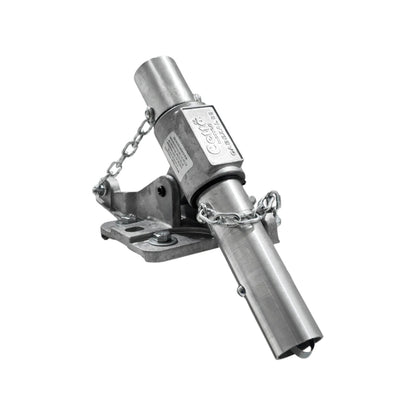 Cabezal articulado Celta de metal para llana 88, accesorio duradero de albañilería profesional en acabado plateado