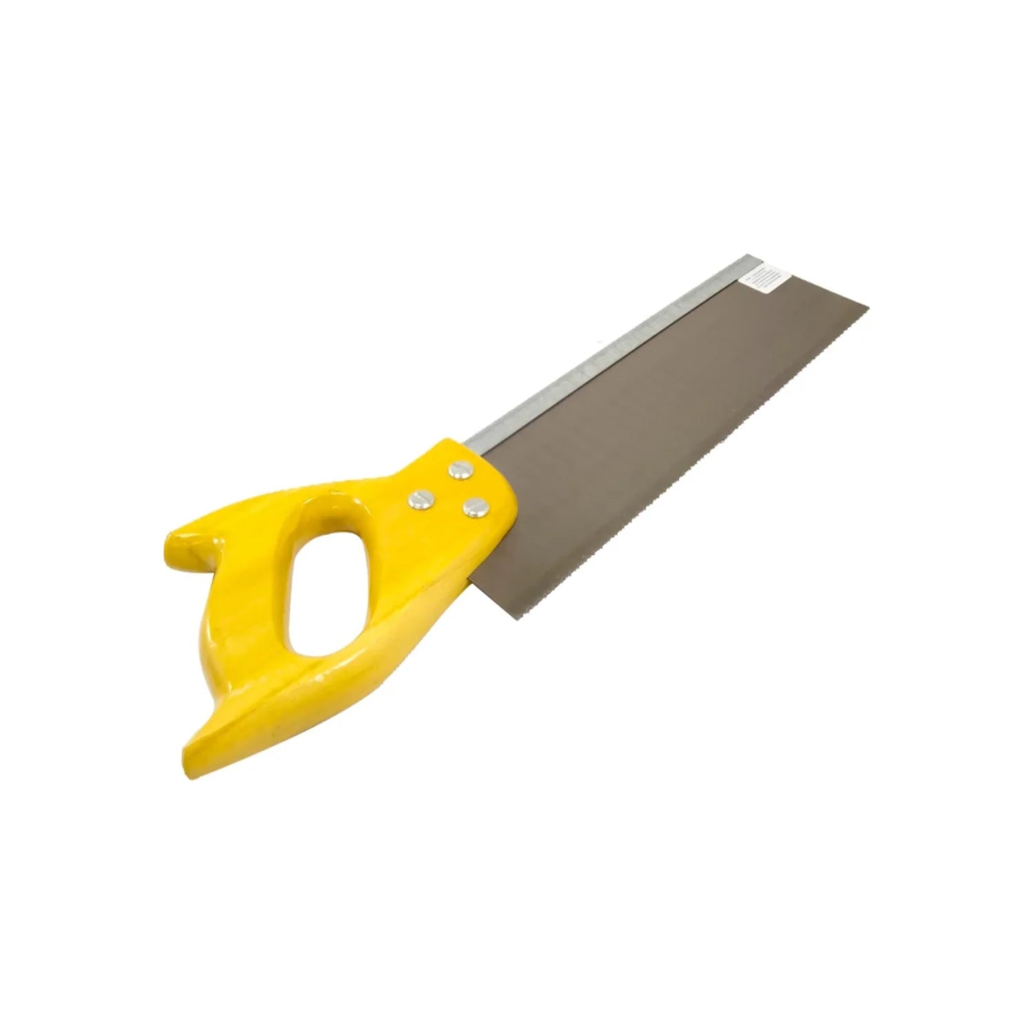 Serrote de costilla 12 pulgadas con mango amarillo para cortes precisos en madera