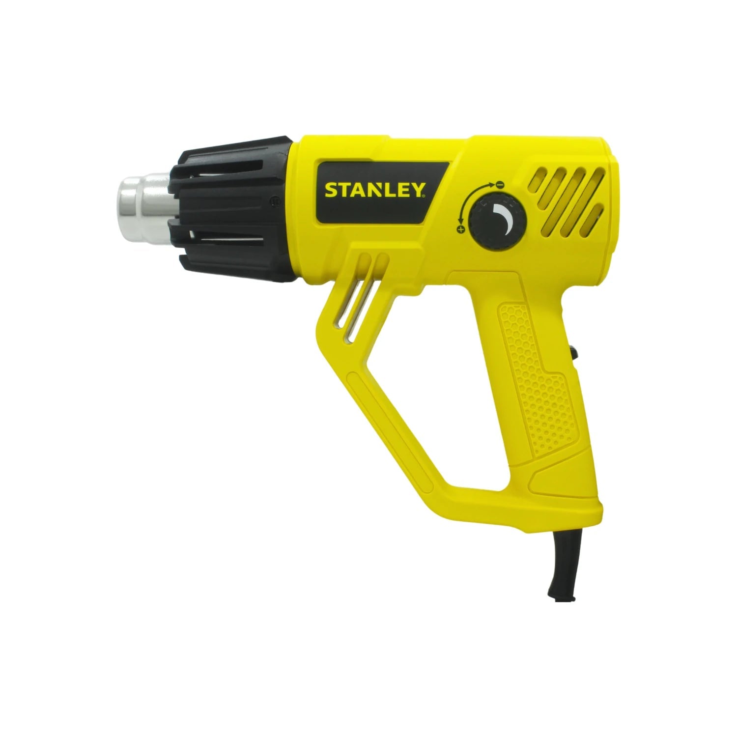 Pistola de calor Stanley 1800W amarilla con control de temperatura para uso profesional