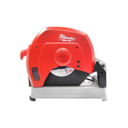 Cortadora de metal Milwaukee roja de 14 pulgadas para corte rápido de perfiles y tubos