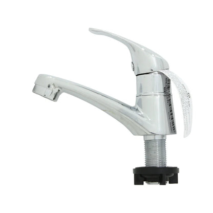 Llave monomando individual Metalflu 04002 para lavabo, acabado cromado brillante, estilo moderno