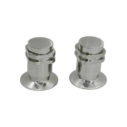 Juego de 2 manerales de regadera satinados de metal, diseño moderno para grifo de baño y ducha