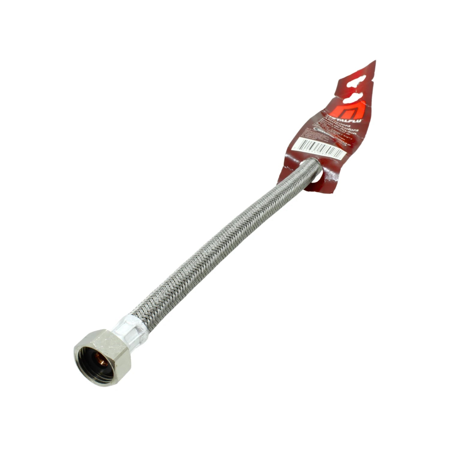 Manguera flexible Metalflu trenzado acero inoxidable 50cm para fregadero, conexión de agua fontanería