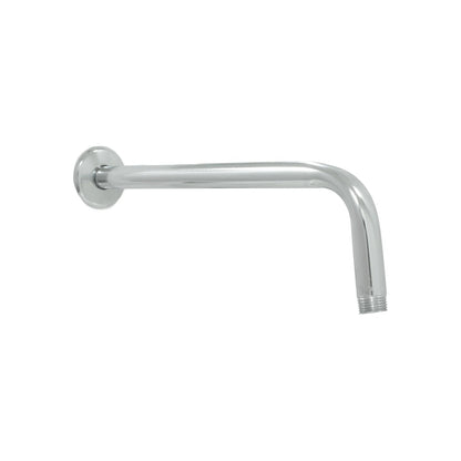 Brazo para regadera cromado, extensión curvada para ducha, accesorio de baño en metal.