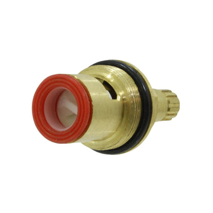 Vástago cerámico de latón para regadera, cartucho de repuesto para válvula de grifo con sellos rojo y negro