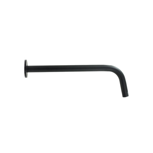 Brazo de regadera curvo negro mate de 40 cm para ducha