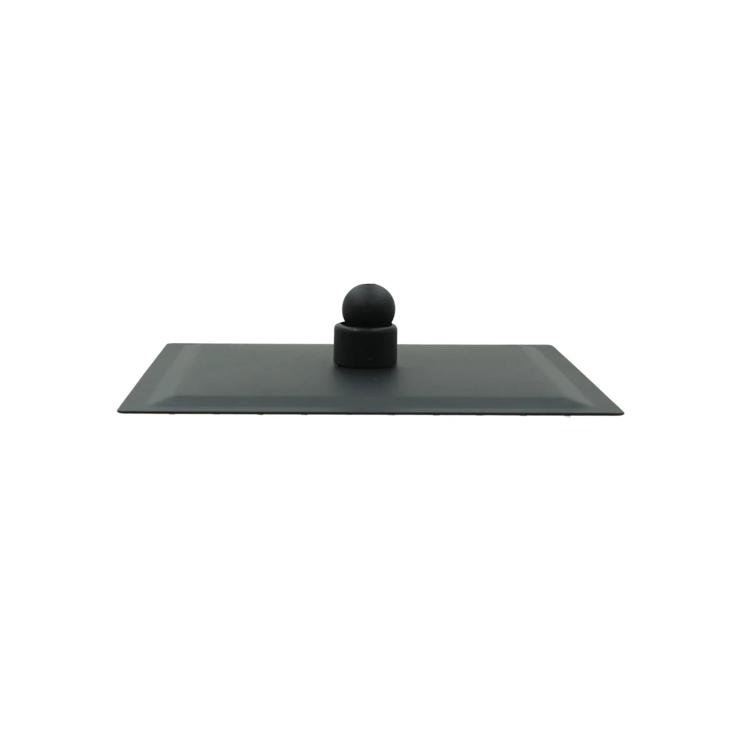 Regadera cuadrada 8" acero inoxidable negra Metalflux M010897