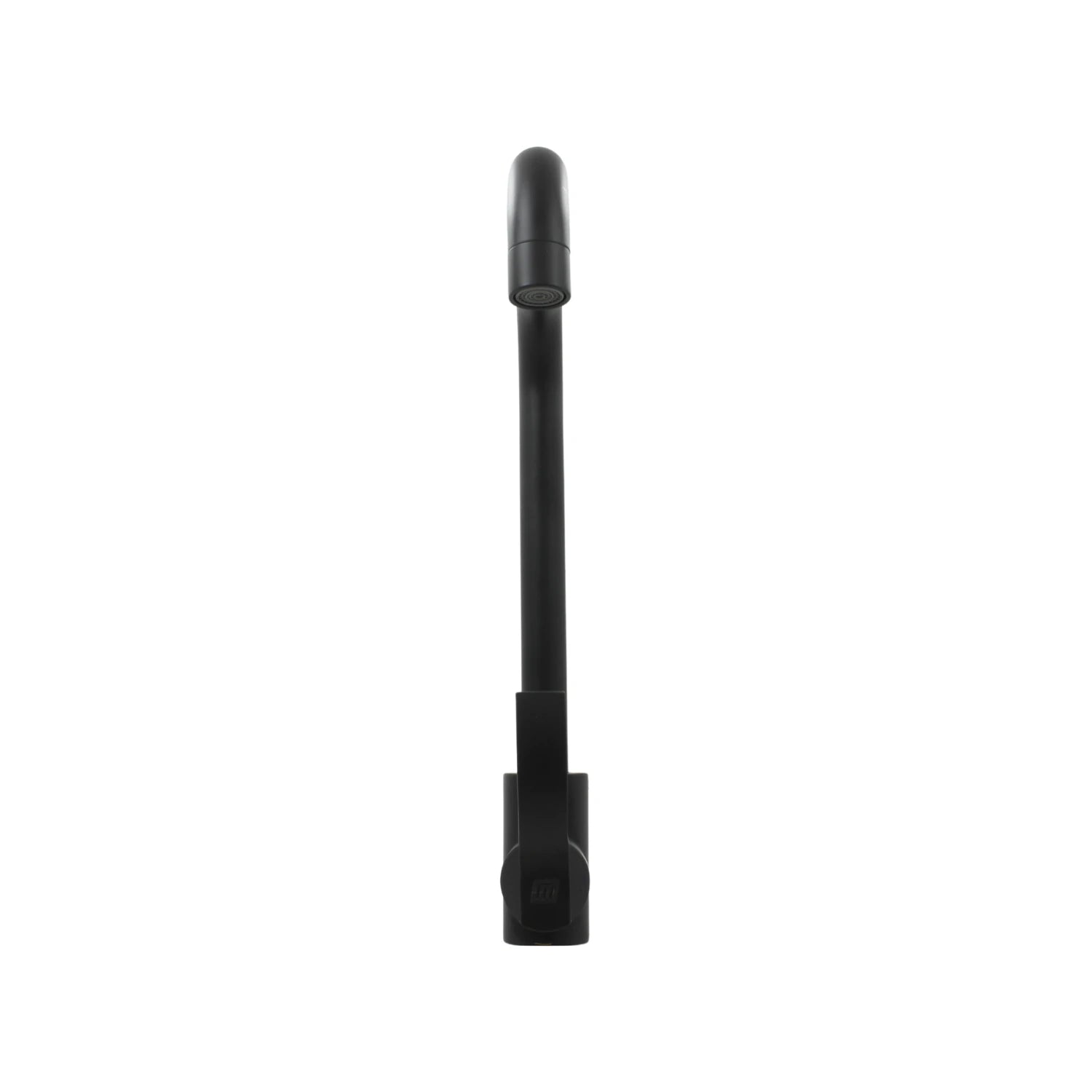 Mezcladora monomando negra mate para fregadero de cocina, acabado moderno y elegante