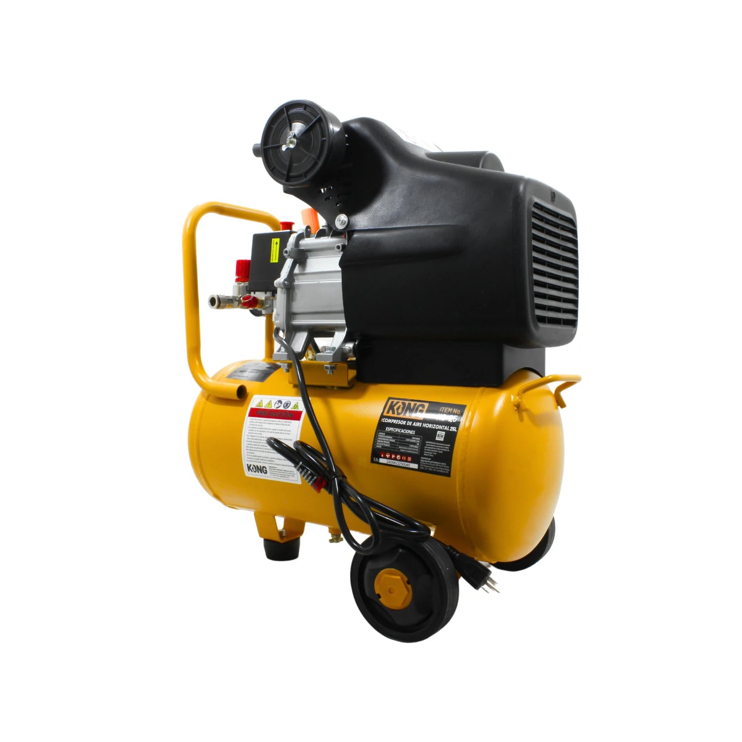 Compresora 2.5 HP 25 litros con accesorios Kong KO-25
