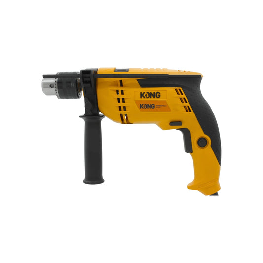 Rotomartillo KONG KD-710 amarillo y negro con mandril de 1/2 pulgada, taladro percutor eléctrico