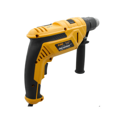 Taladro percutor Kong KO-300 800W 13mm color amarillo y negro, herramienta eléctrica potente para perforación y mampostería.