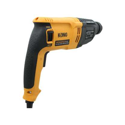 Rotomartillo eléctrico Kong KO-300 800W color amarillo y negro para perforación profesional en concreto y mampostería