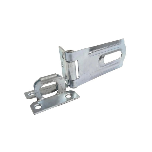 Porta candado metálico galvanizado de 76mm, tipo hasp y staple para asegurar puertas, cajas o armarios