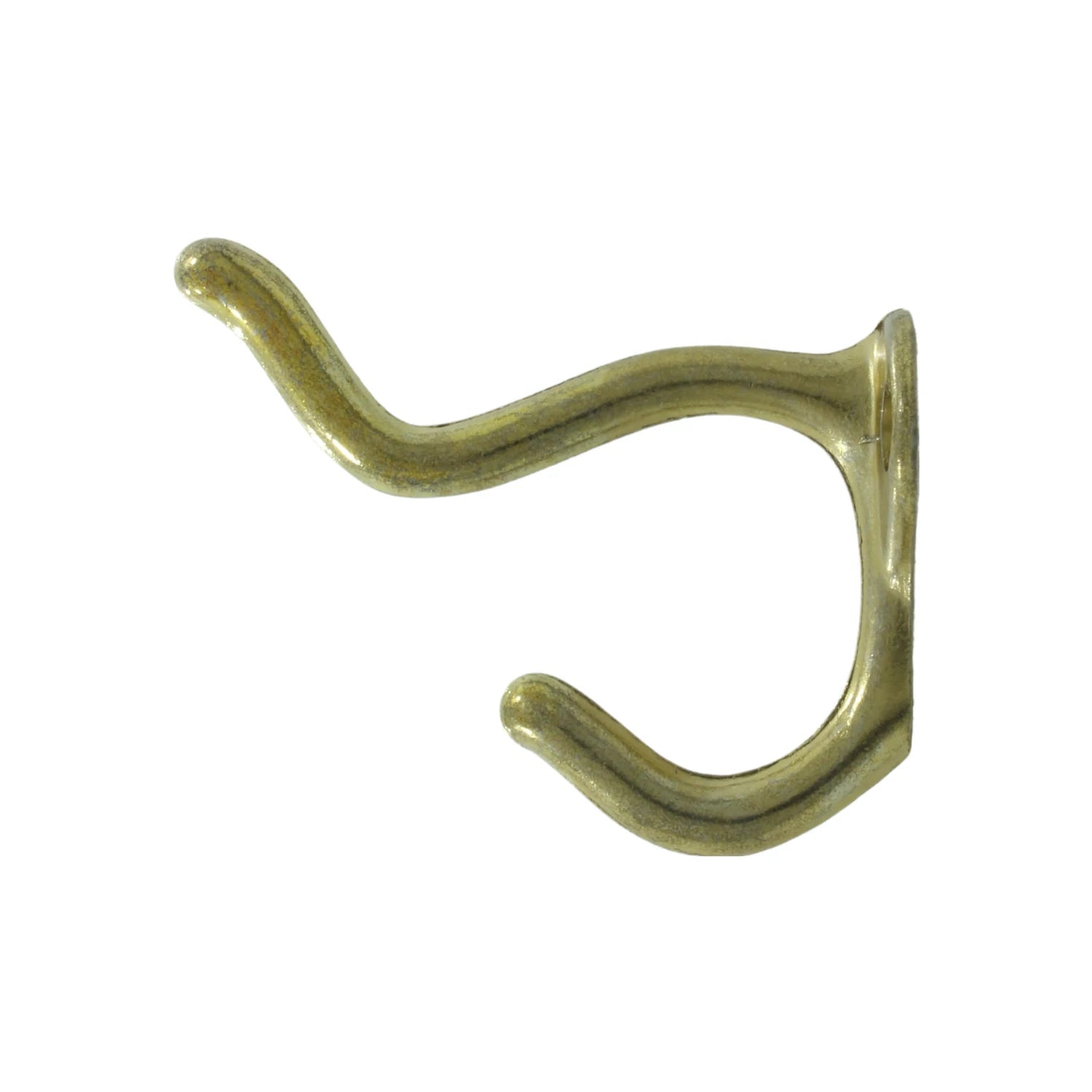 Gancho de pared individual dorado de latón, estilo clásico, para colgar abrigos y ropa