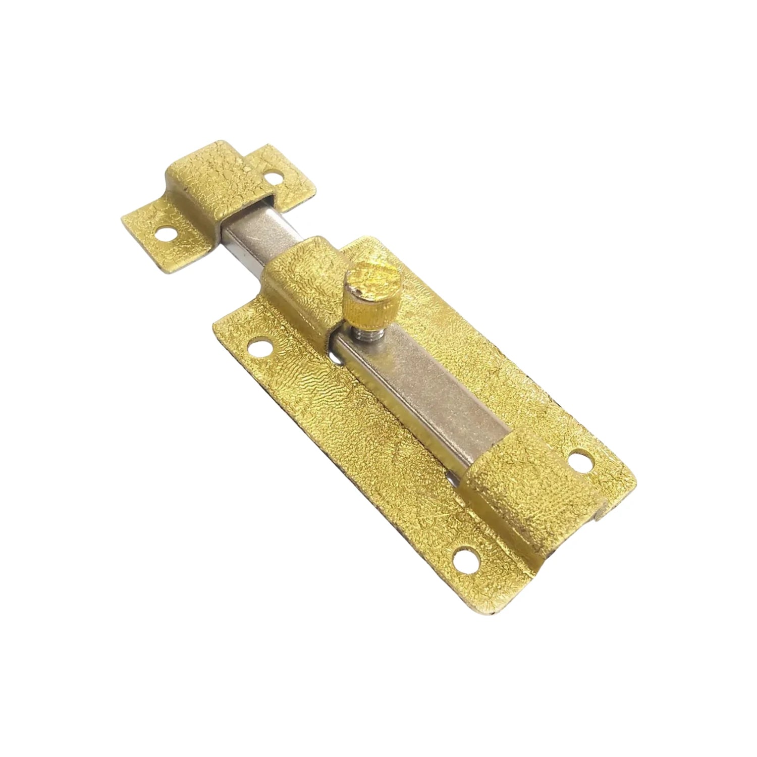 Pasador deslizante de seguridad dorado corrugado, pestillo de latón para puertas y gabinetes.