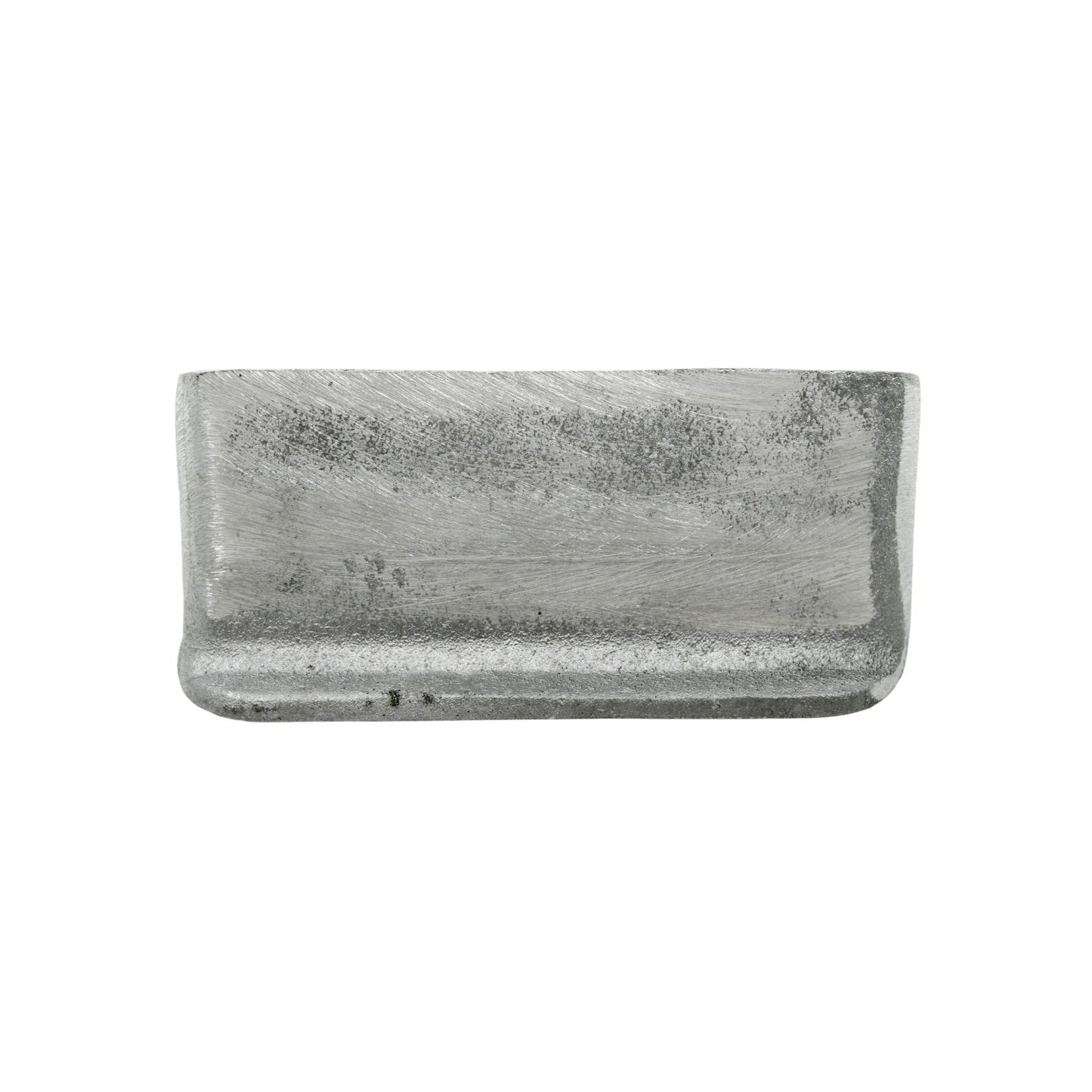 Volteador de aluminio gris texturizado, herramienta rectangular para nivelar cemento