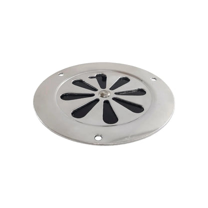 Rejilla para coladera de aluminio tipo flor negra Huajucar